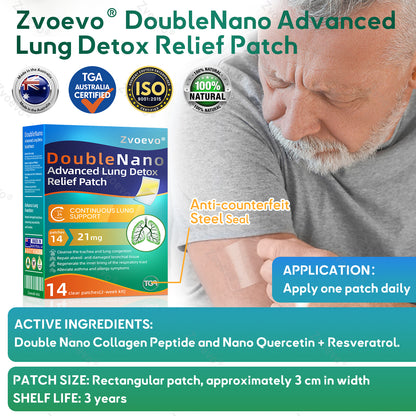 ✅𝐀𝐔 𝐎𝐰𝐧𝐞𝐝 𝐚𝐧𝐝 𝐎𝐩𝐞𝐫𝐚𝐭𝐞𝐝:𝐙𝐯𝐨𝐞𝐯𝐨® 𝐃𝐨𝐮𝐛𝐥𝐞𝐍𝐚𝐧𝐨 𝐀𝐝𝐯𝐚𝐧𝐜𝐞𝐝 𝐋𝐮𝐧𝐠 𝐃𝐞𝐭𝐨𝐱 𝐑𝐞𝐥𝐢𝐞𝐟 𝐏𝐚𝐭𝐜𝐡(💝 Cough, wheezing, shortness of breath, sputum, stuffy nose, bronchitis, bronchitis, allergy symptoms, lung discomfort💝)