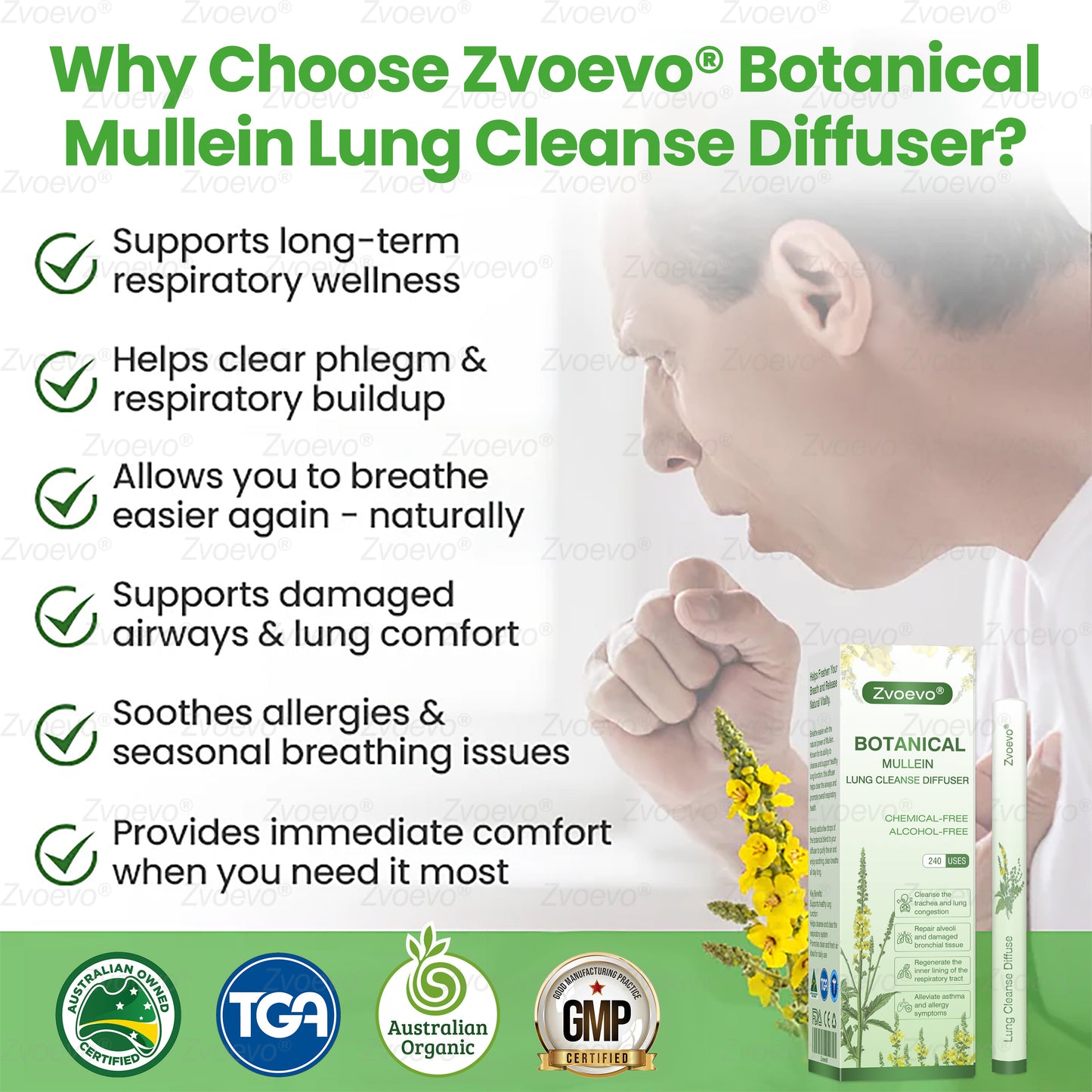 🩵✅𝐀𝐔 𝐎𝐰𝐧𝐞𝐝 𝐚𝐧𝐝 𝐎𝐩𝐞𝐫𝐚𝐭𝐞𝐝：𝐙𝐯𝐨𝐞𝐯𝐨® 𝐁𝐨𝐭𝐚𝐧𝐢𝐜𝐚𝐥 𝐌𝐮𝐥𝐥𝐞𝐢𝐧 𝐋𝐮𝐧𝐠 𝐂𝐥𝐞𝐚𝐧𝐬𝐞 𝐃𝐢𝐟𝐟𝐮𝐬𝐞𝐫(🫁Cough, Pharyngitis, shortness of breath, sputum, stuffy nose, bronchitis, bronchitis, allergy symptoms, lung discomfort💝)