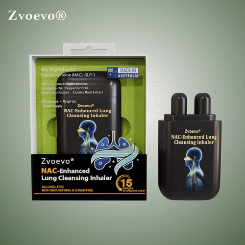 ✅Official Store:Zvoevo® NAC-Enhanced Lung Cleansing Inhaler👨‍⚕️(🫁Sinusitis,cough, wheezing, shortness of breath, sputum, stuffy nose, bronchitis, allergy symptoms, lung discomfort🫁)